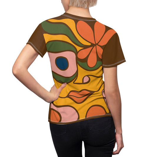 Women's Abstract Art Tee | Modern & Refined