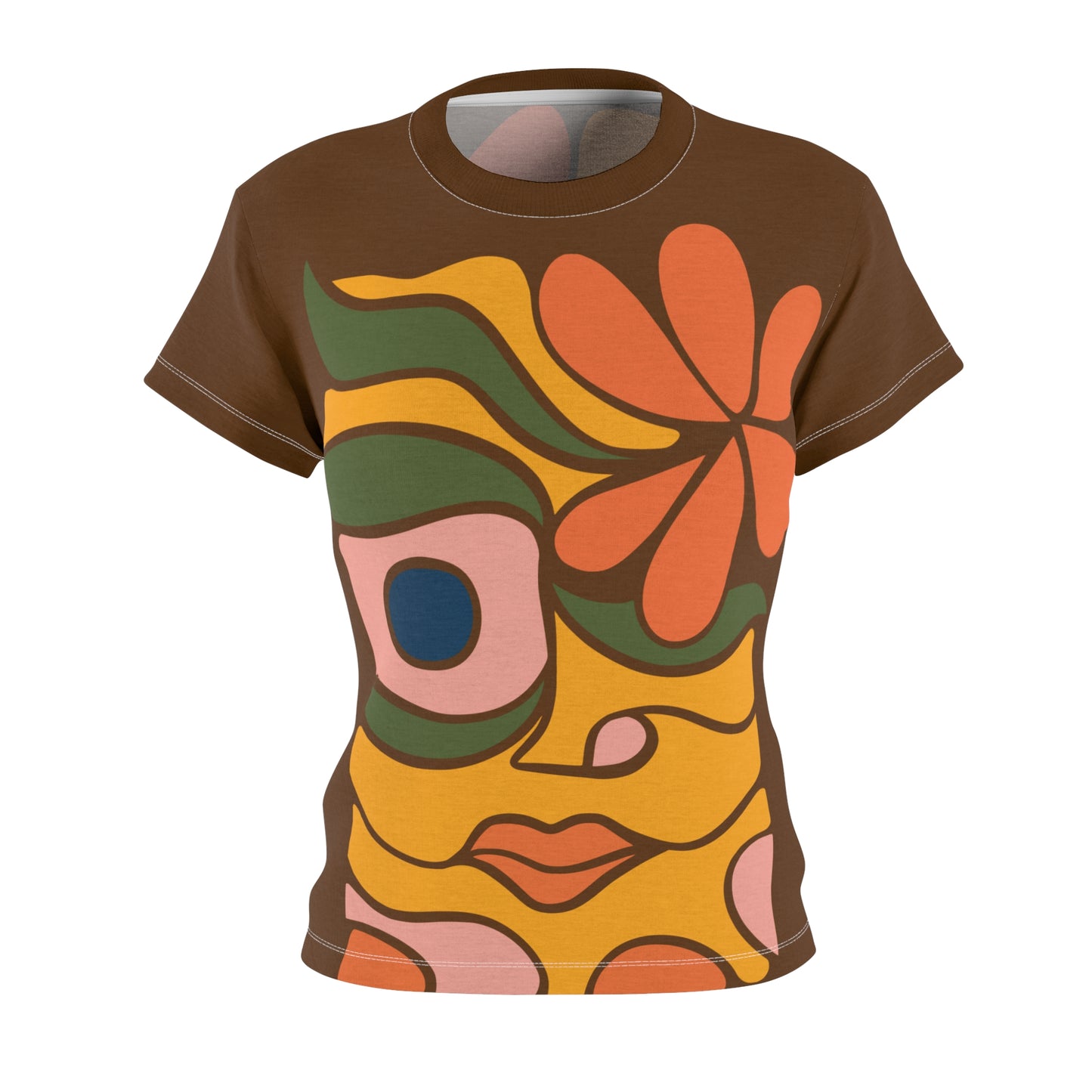 Women's Abstract Art Tee | Modern & Refined