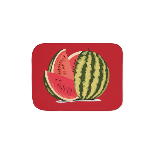 Sweet Slice | Juicy Watermelon Sherpa Blanket