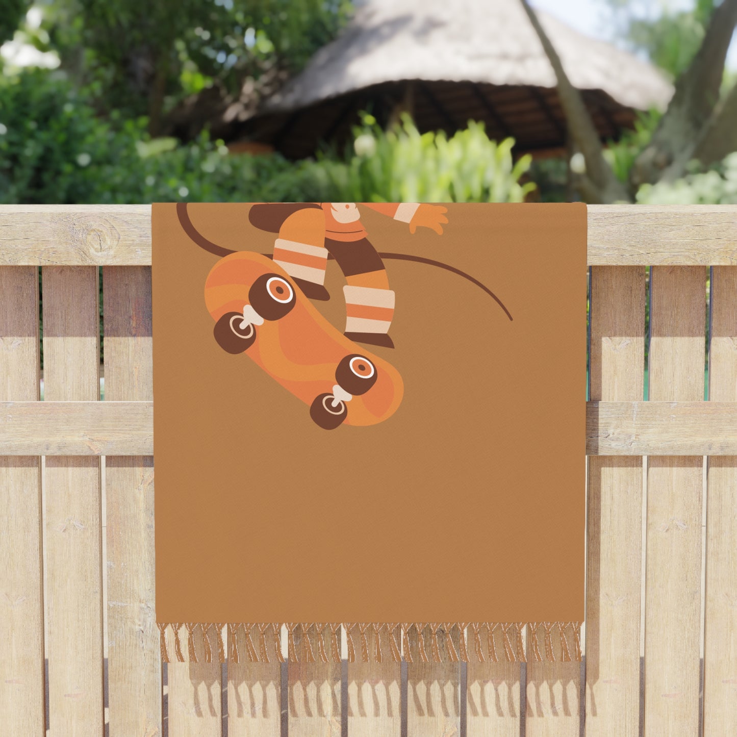 “Skate Mouse” Boho Beach Cloth | Bold, Playful & Free-Spirited