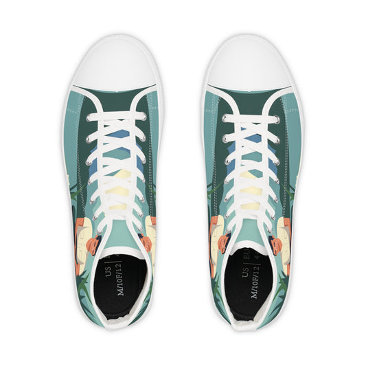 High-Top Meditation Sneakers | Serenity on the Lotus Leaf