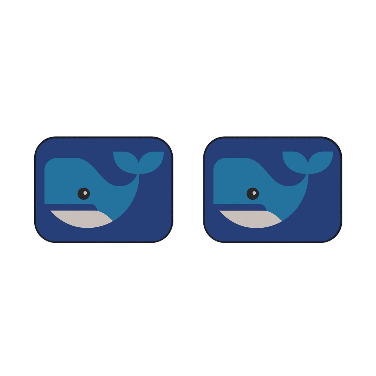“Ocean Breath” Car Floor Mats | Minimalist Humpback Whale Design