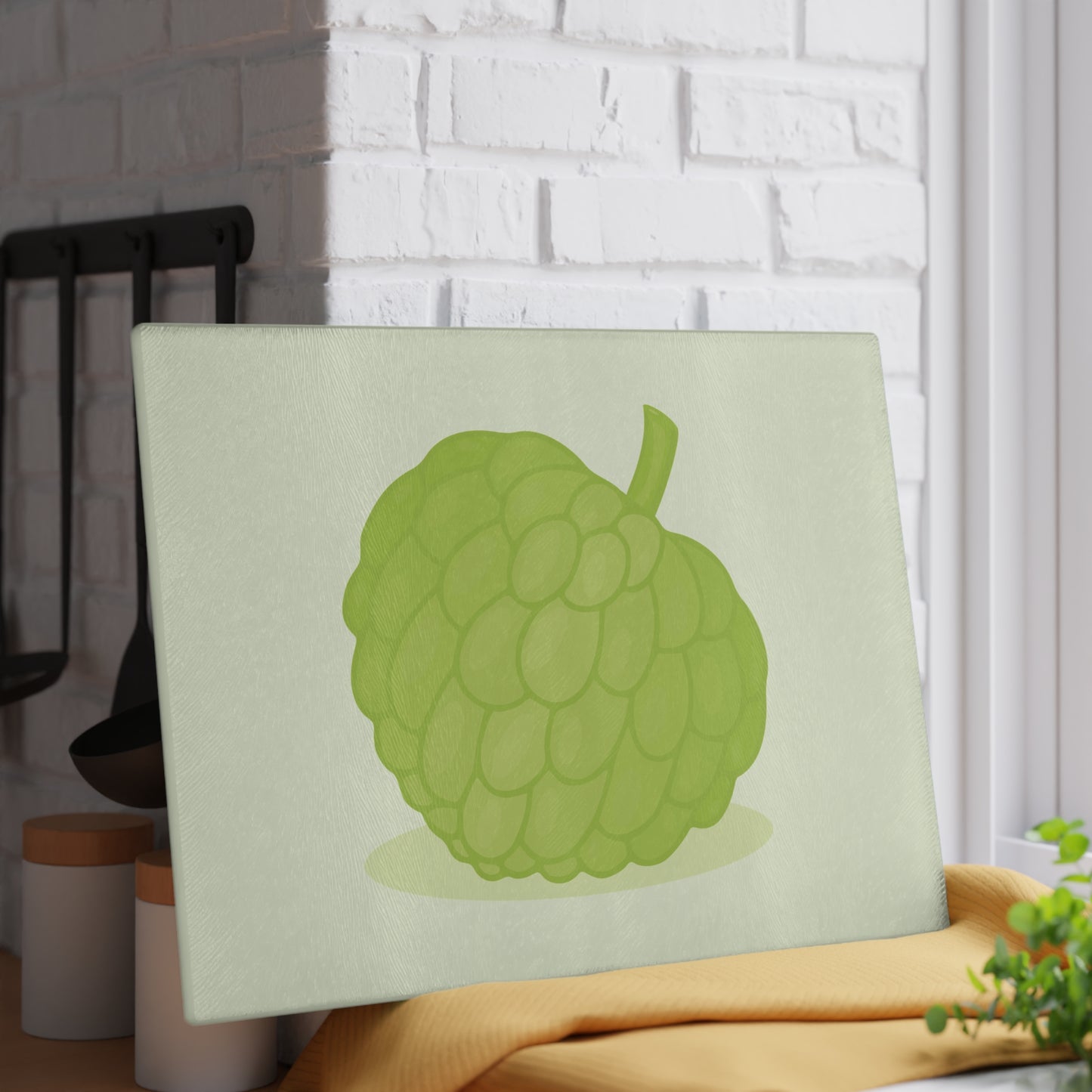 Custard Apple Glass Cutting Board | Nature Meets Minimalism