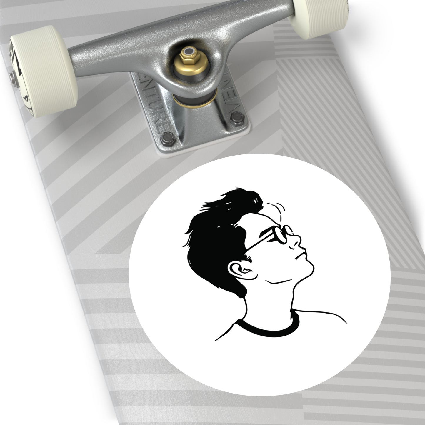 Round Sticker | Portrait of a Boy