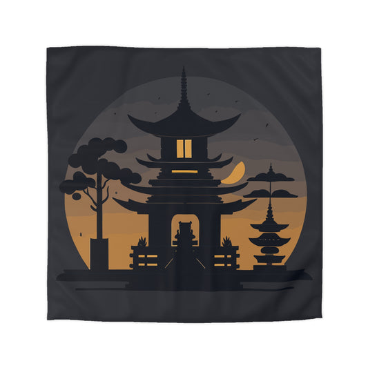 “Tibetan Light” Duvet Cover | A Sanctuary of Calm and Sleep