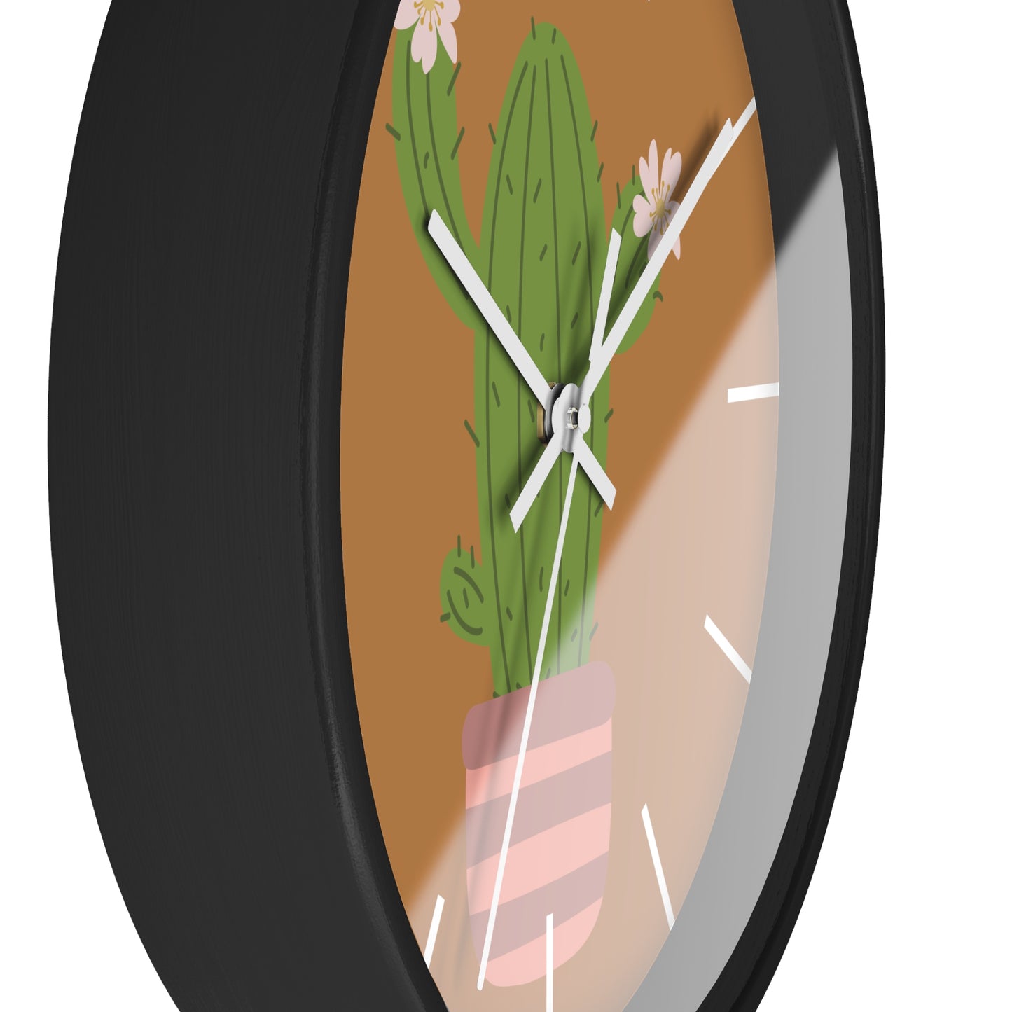 Cactus Minimal Wall Clock | Playful Time, Minimal Vibe