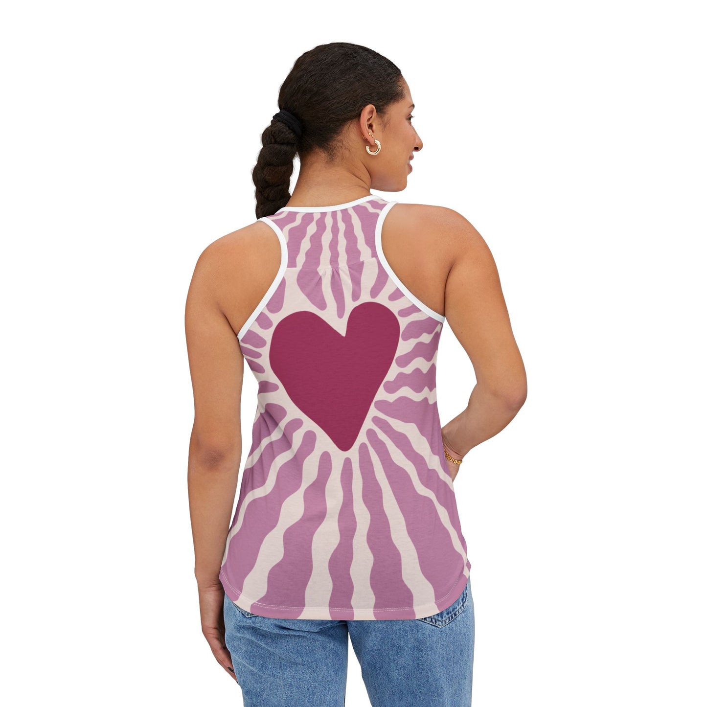 “Floral Heart” Women’s Tank Top | Soft, Sweet, Stylish