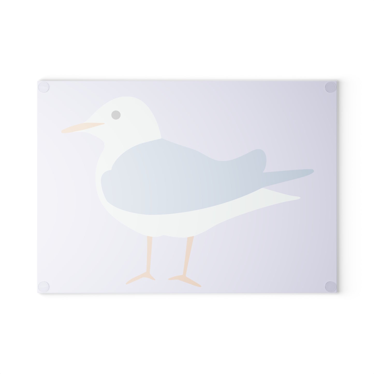 Glass Cutting Board | Moorhen Bird | Elegant & Hygienic