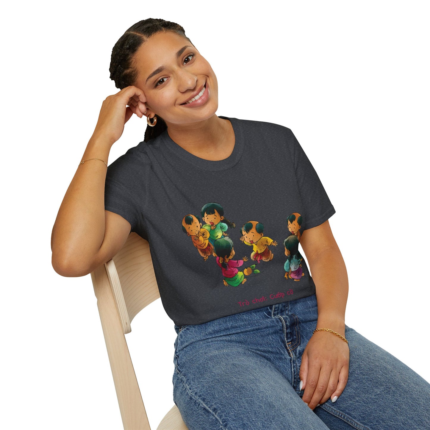 "Flag Snatching" Unisex T-Shirt | Vietnamese Childhood Nostalgia | Traditional Folk Game Graphic Tee