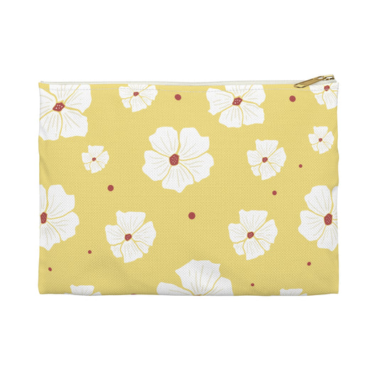 Minimalist Floral Accessory Pouch | Elegant Simplicity