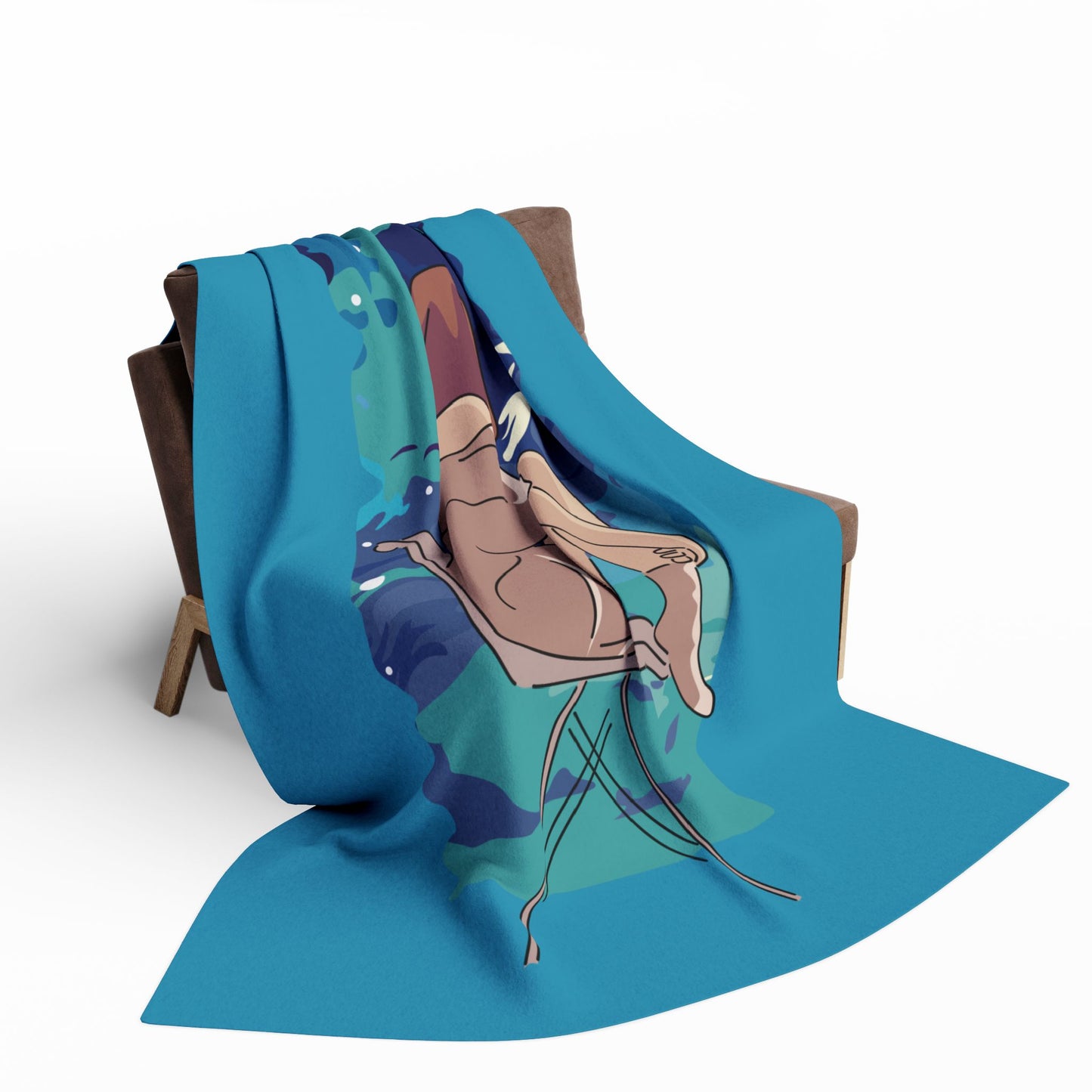 “Cloudwatcher” Fleece Blanket | A Moment of Quiet Bliss