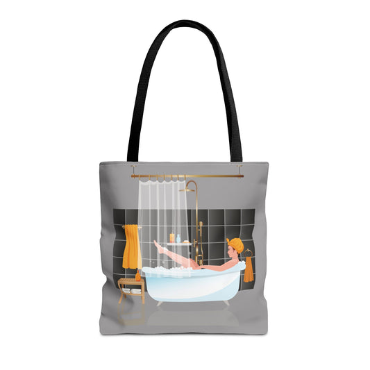Artistic Tote Bag | Girl in Bathtub | Relaxing & Stylish Accessory