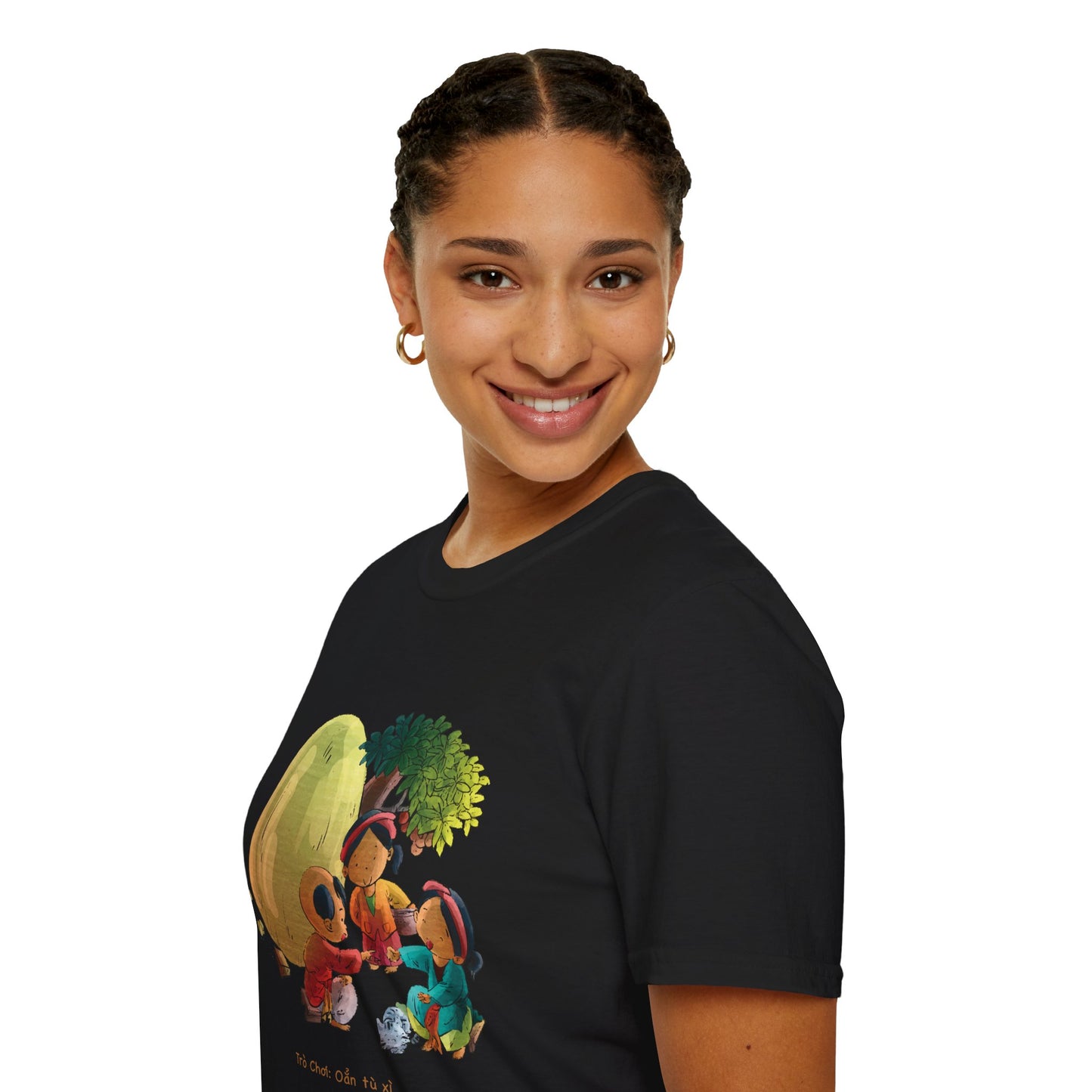 Unisex Softstyle Tee | "Rock Paper Scissors" | Vietnamese Folk Game Edition