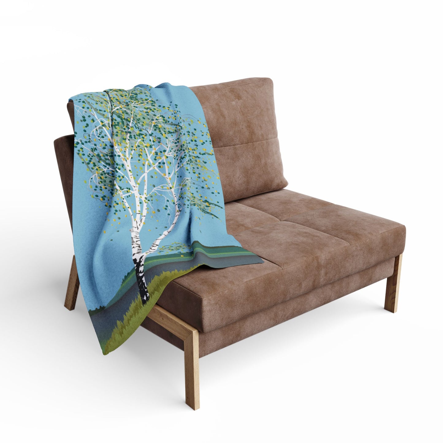 Birch Tree Fleece Blanket | Wrap Yourself in Nature | Cozy Yet Stylish
