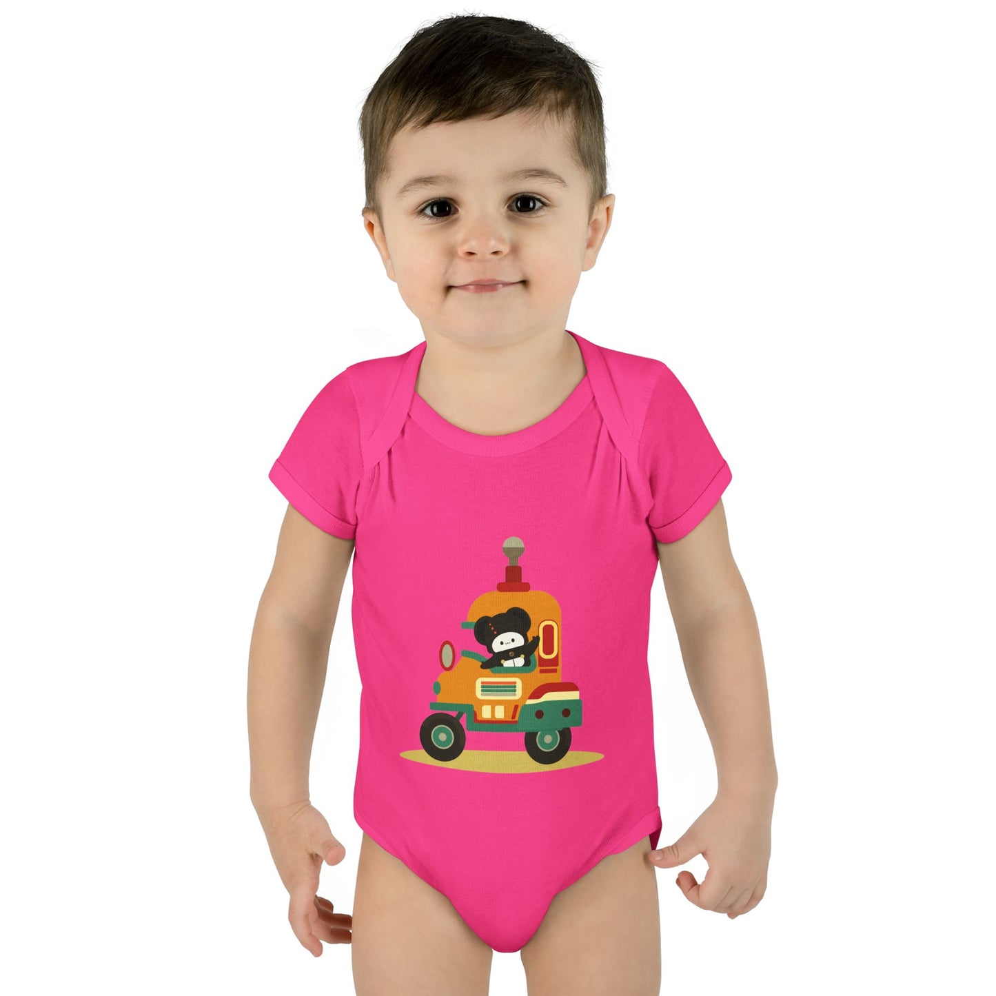Ultra-Soft Infant Bodysuit | Little Bear on a Ride