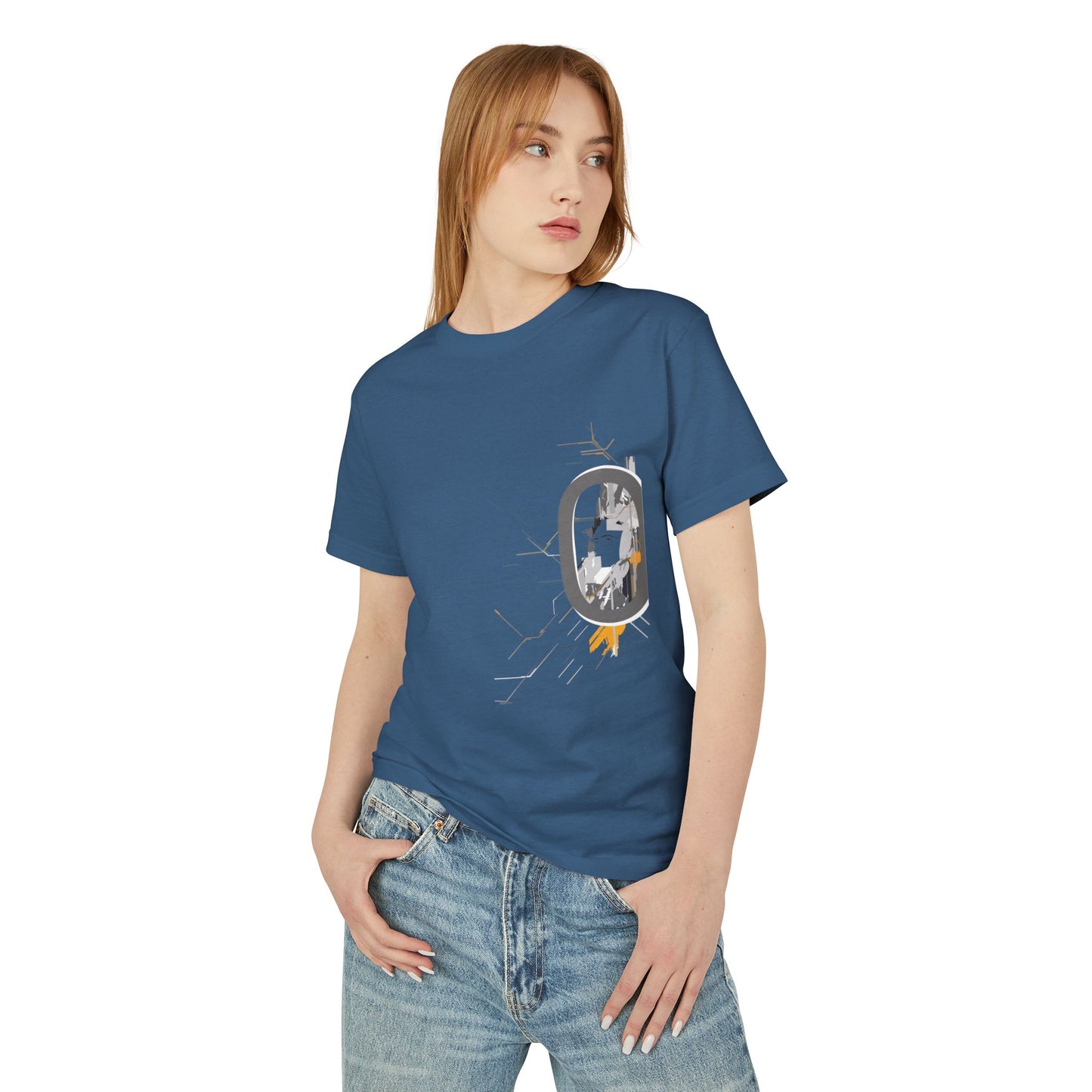Artistic T-Shirt | Unique Geometric Machine Design