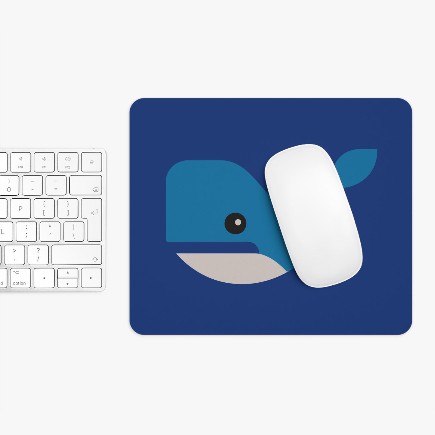 “Ocean Breath” Mouse Pad | Humpback Whale Minimalist Art