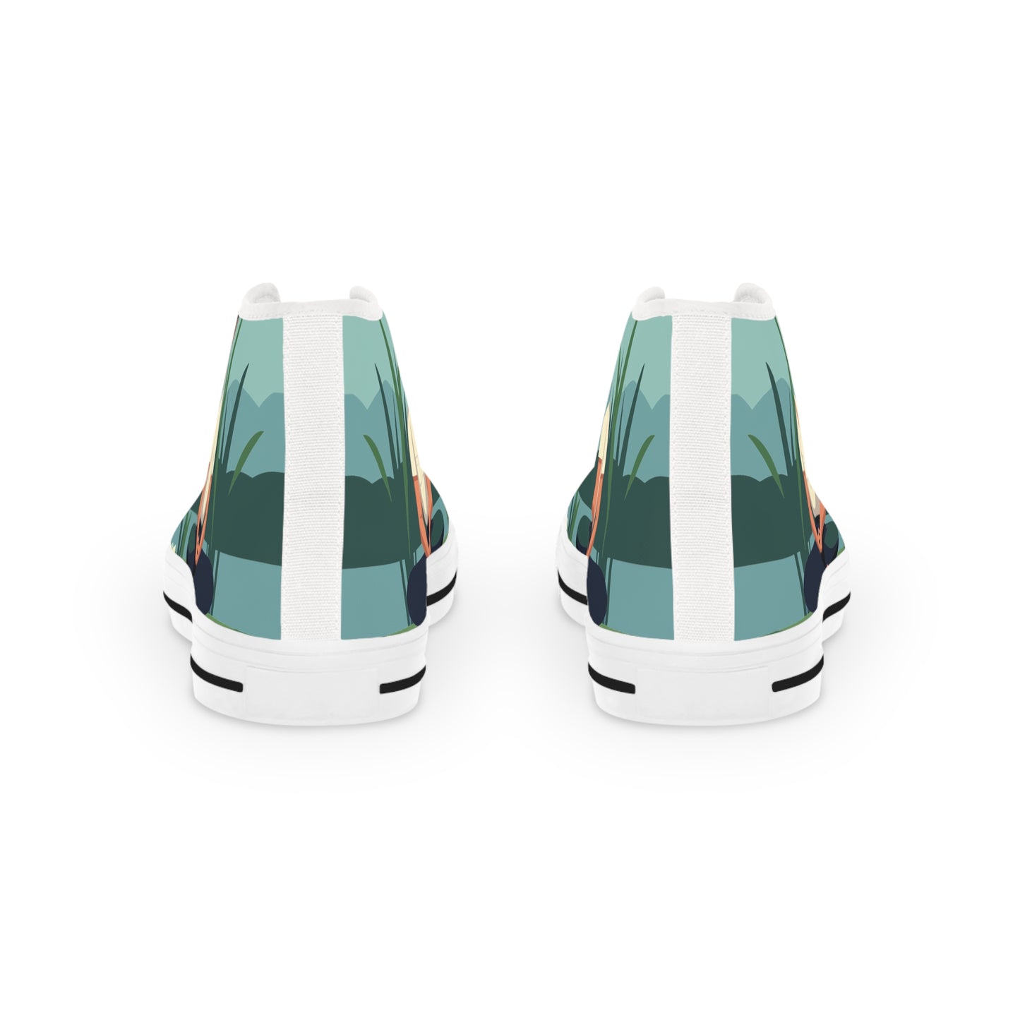 High-Top Meditation Sneakers | Serenity on the Lotus Leaf