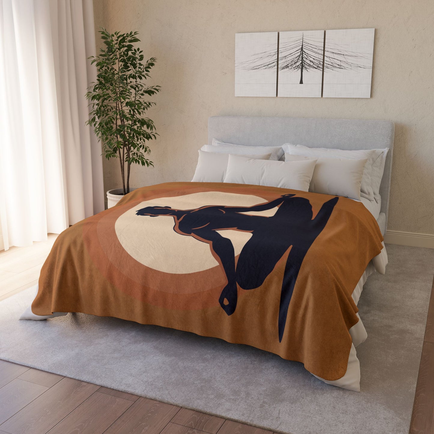 “Zen Lotus” Sherpa Blanket | Inner Peace in Every Fiber