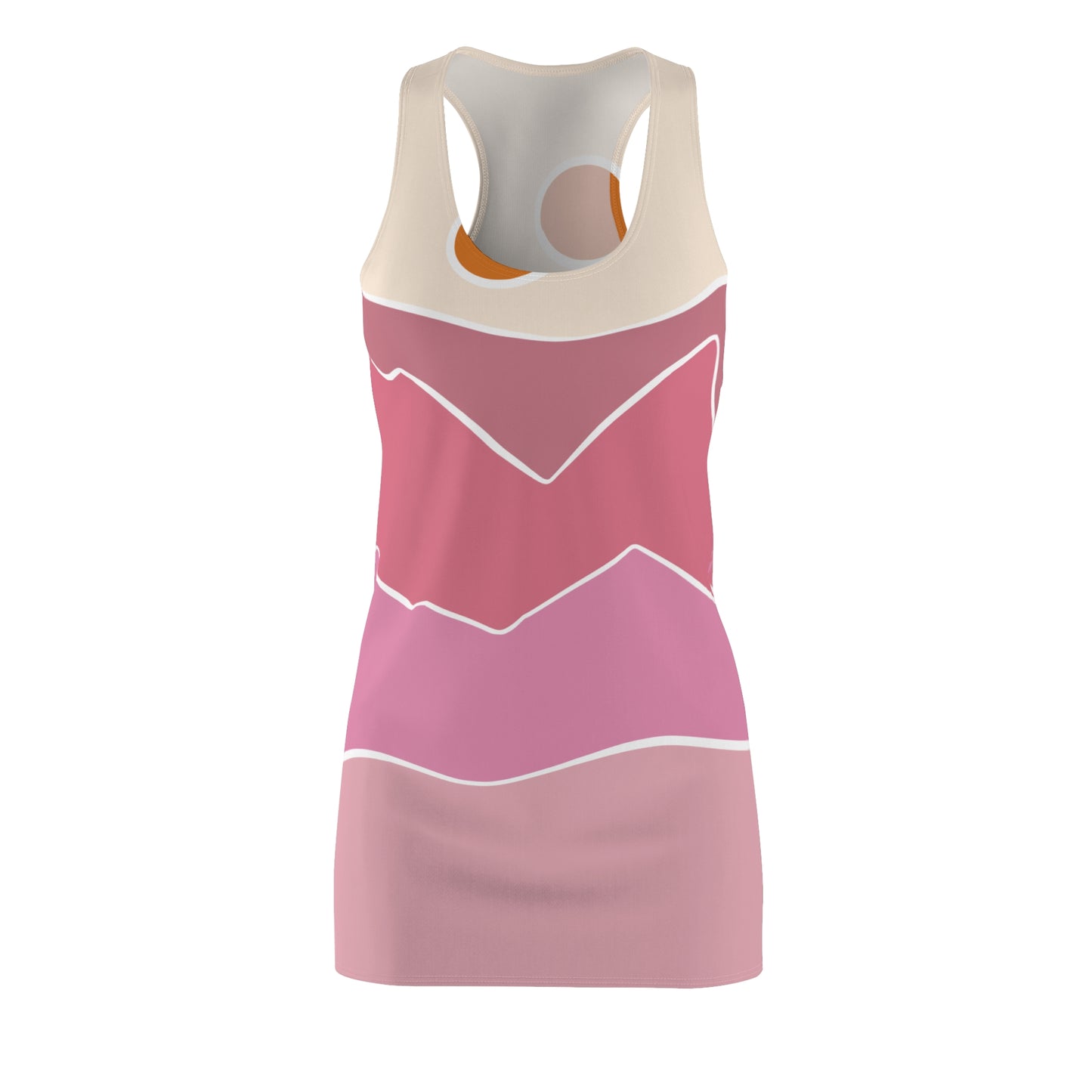 Luxury Racerback Bodycon Dress | Pink Natural Serenity