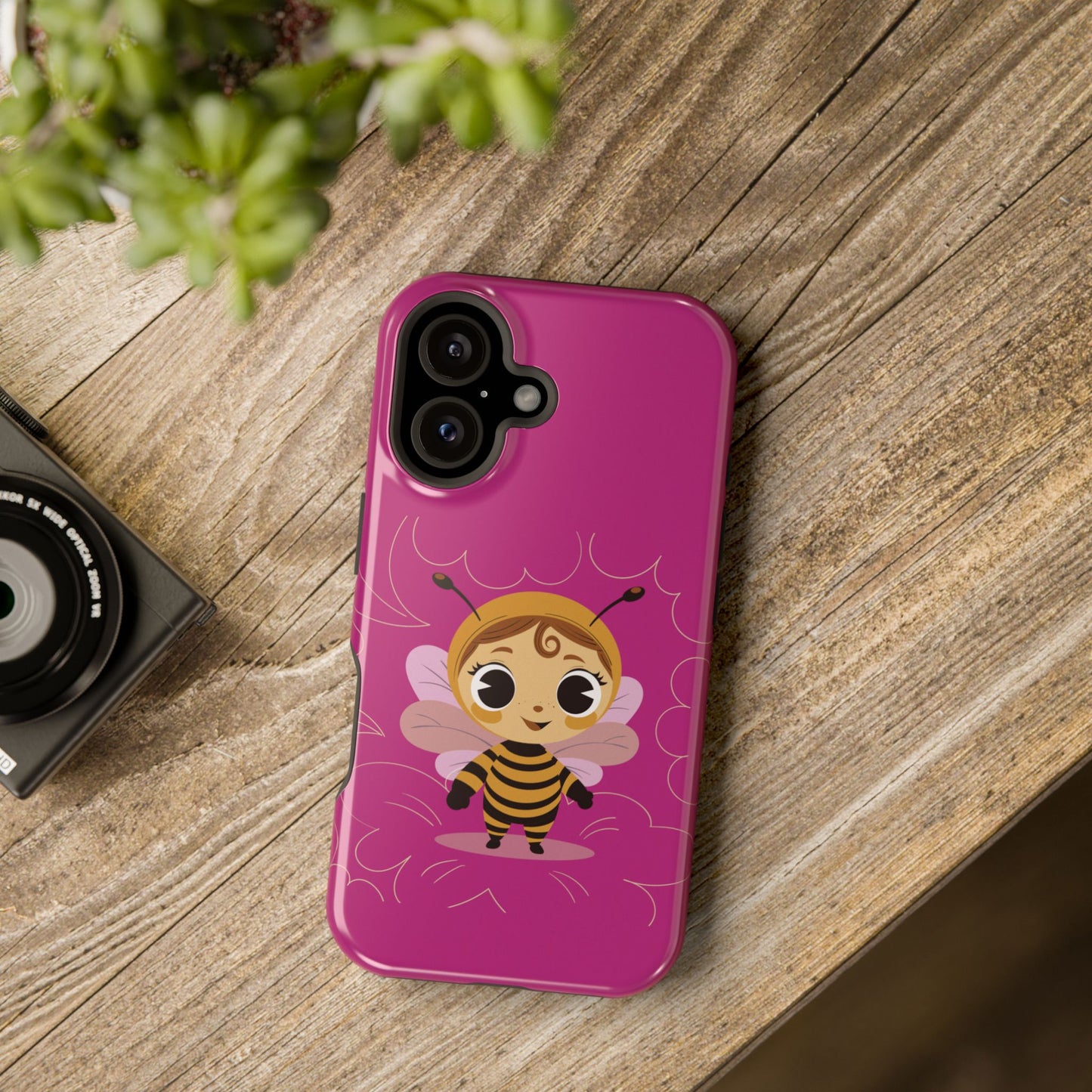“Little Bee Buddy” Magnetic Tough Phone Case | Cute, Tough & MagSafe Ready