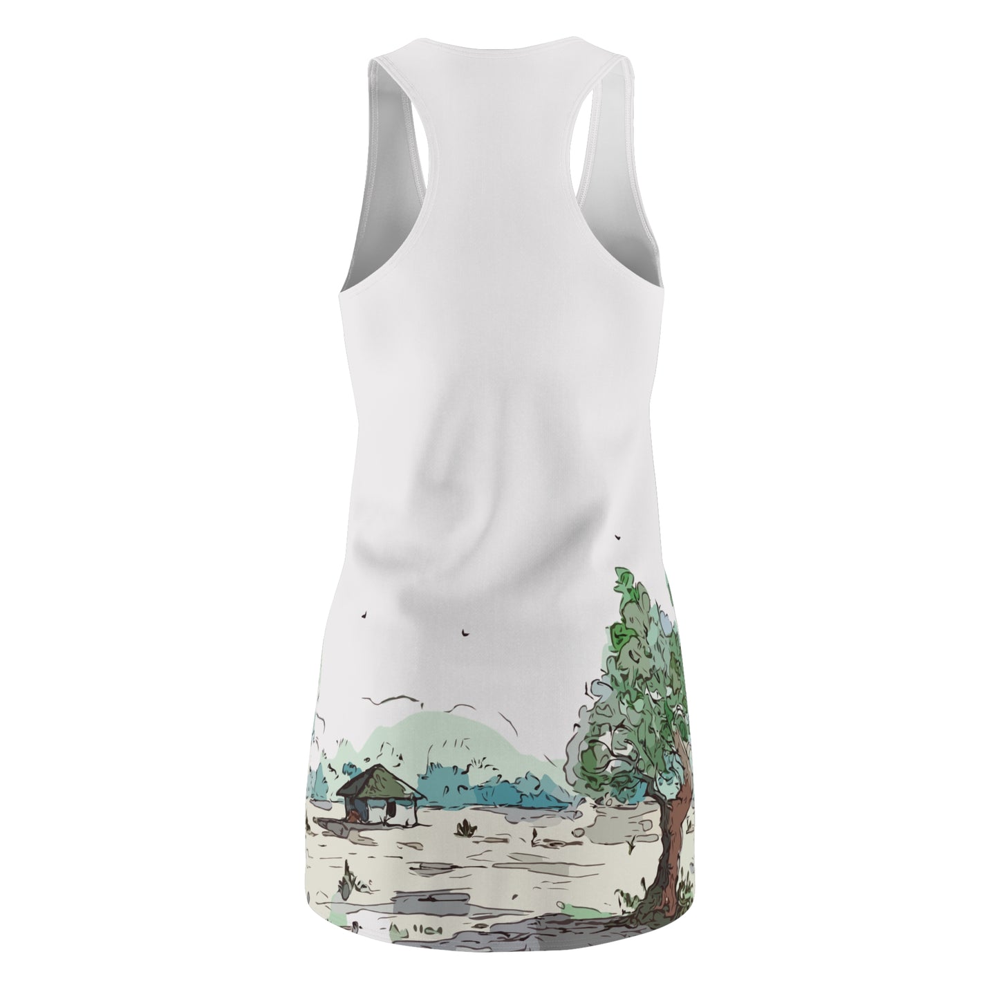 Racerback Dress | Valley House Scenic Print