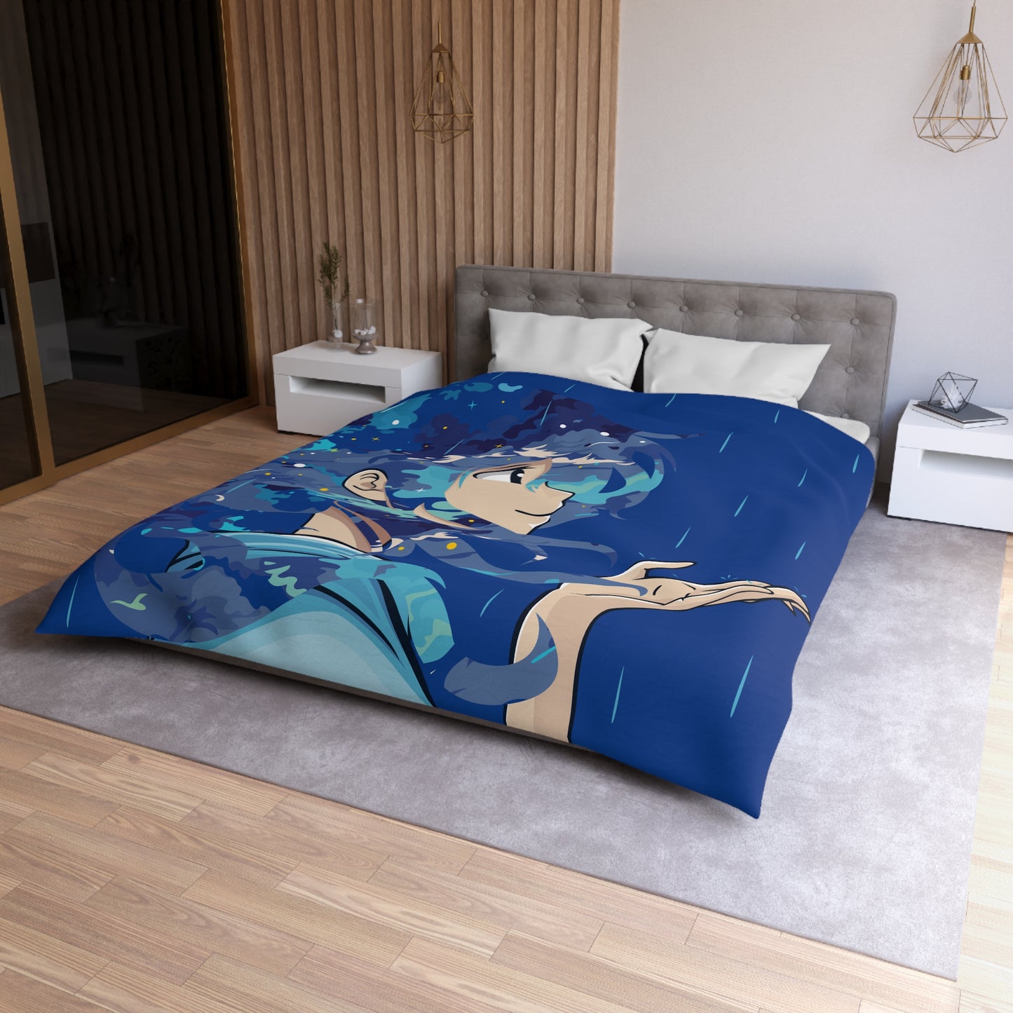 Premium Microfiber Duvet Cover | The Girl in the Rain