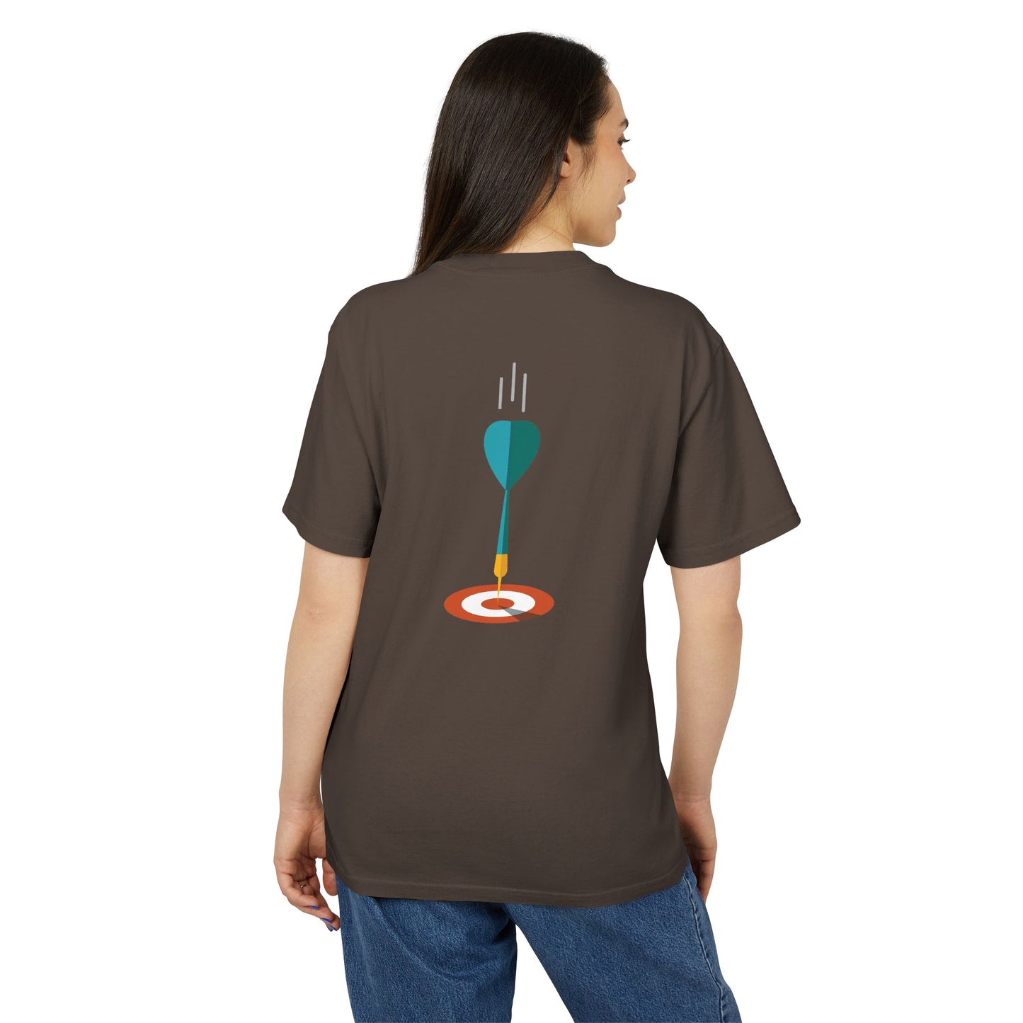 Target Locked | Unisex Heavy Tee | Boss Mindset On Your Back
