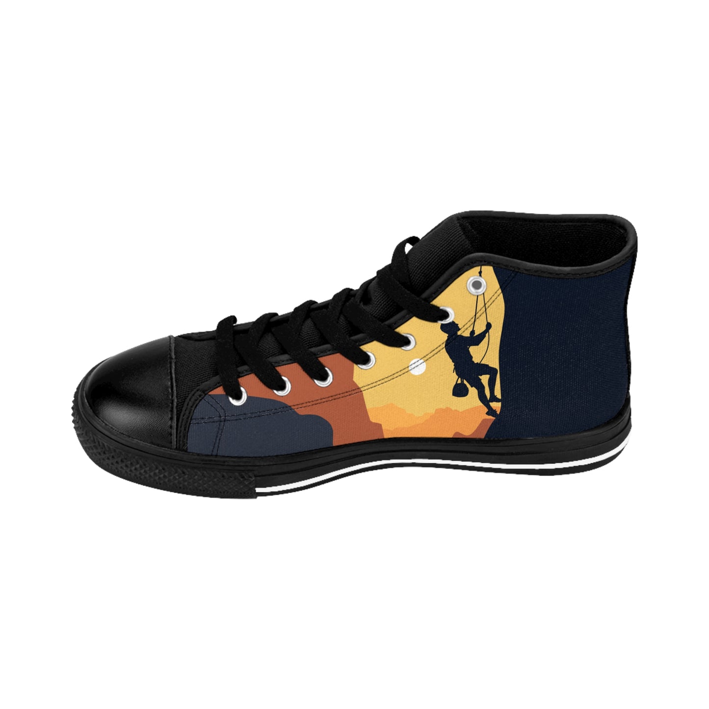 Men’s Classic Sneakers “Summit Seeker” | Minimalist Climber Art