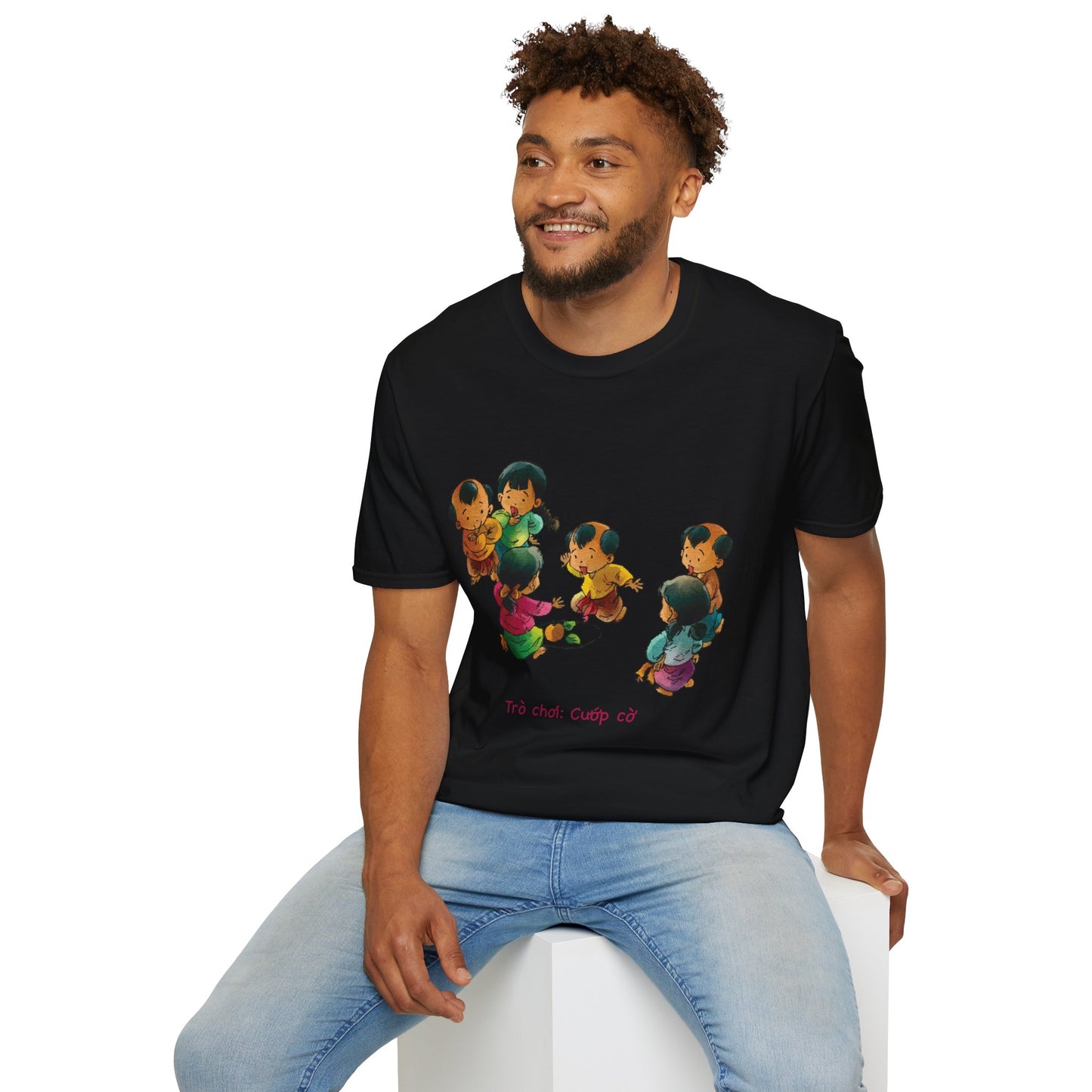 "Flag Snatching" Unisex T-Shirt | Vietnamese Childhood Nostalgia | Traditional Folk Game Graphic Tee