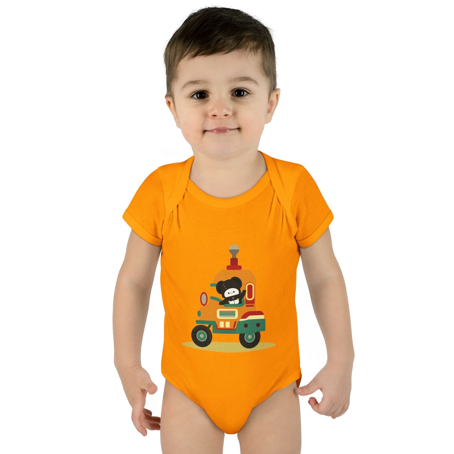 Ultra-Soft Infant Bodysuit | Little Bear on a Ride