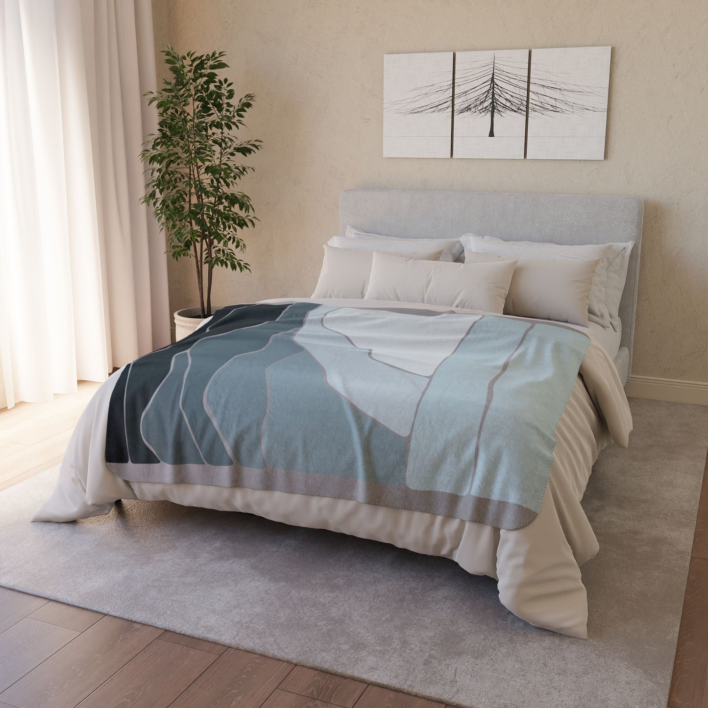 “Midnight Sky” Sherpa Blanket | Wrapped in Stillness