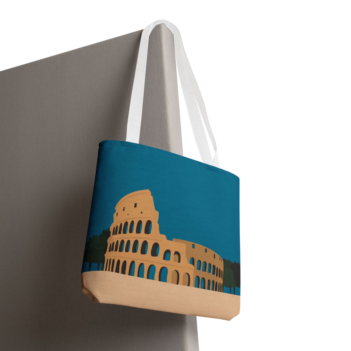 Vibrant Colosseum Tote | European Style | Urban Statement Piece