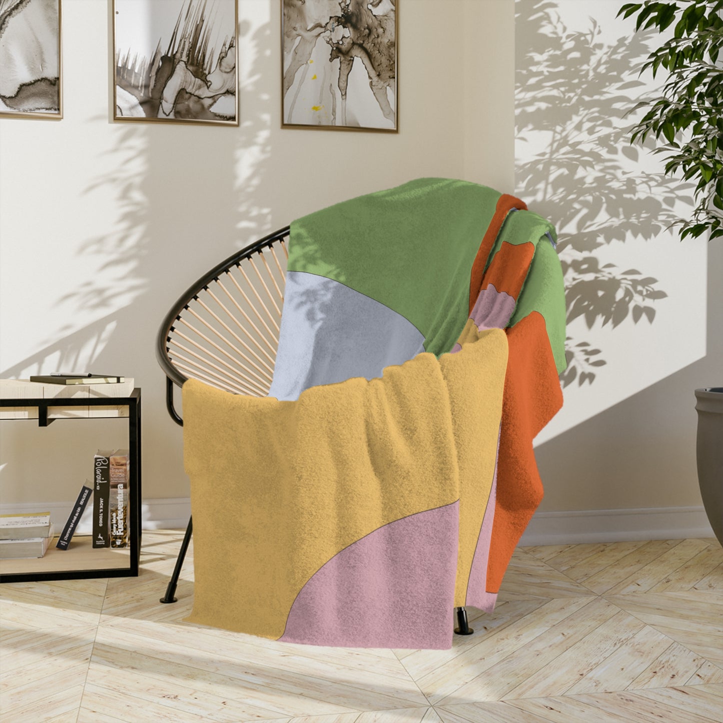 Illusion Luxe Throw | Colorful Velveteen Microfiber Blanket
