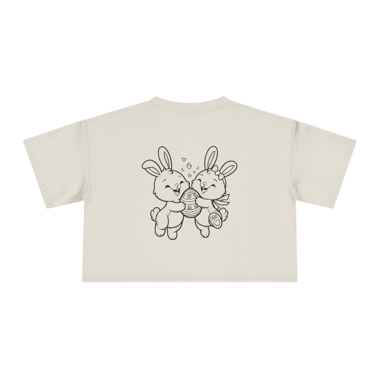 Women's Crop Tee | The Happy Bunnies & Egg