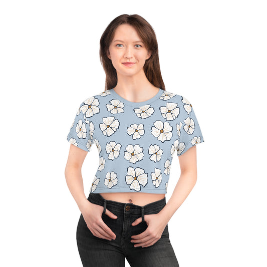 BloomChic | Floral Fun All-Over Crop Tee