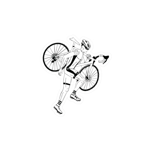 Cyclist Vinyl Sticker | A Ride to Freedom