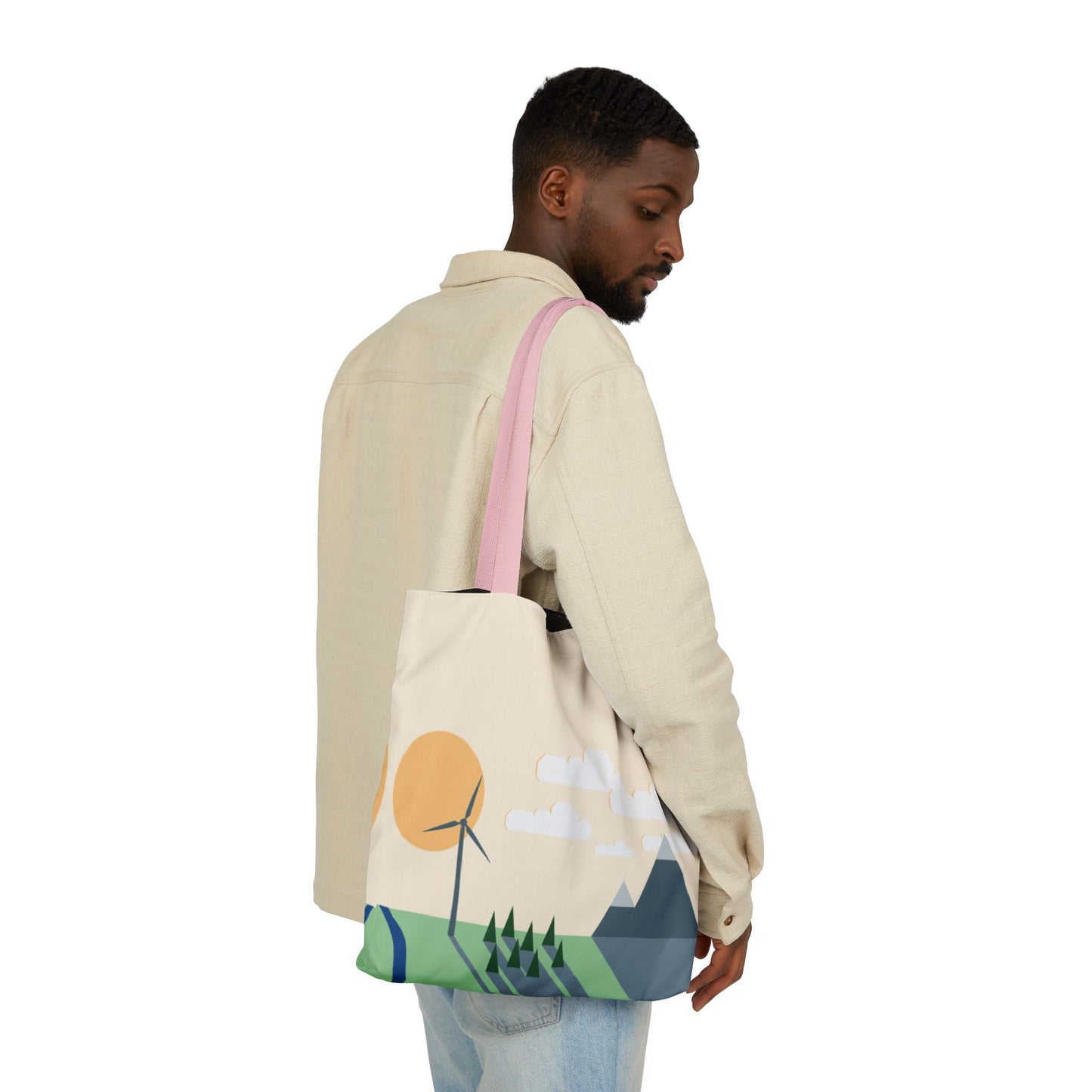 Canvas Tote Bag | Wind Energy Eco-Friendly Fashion