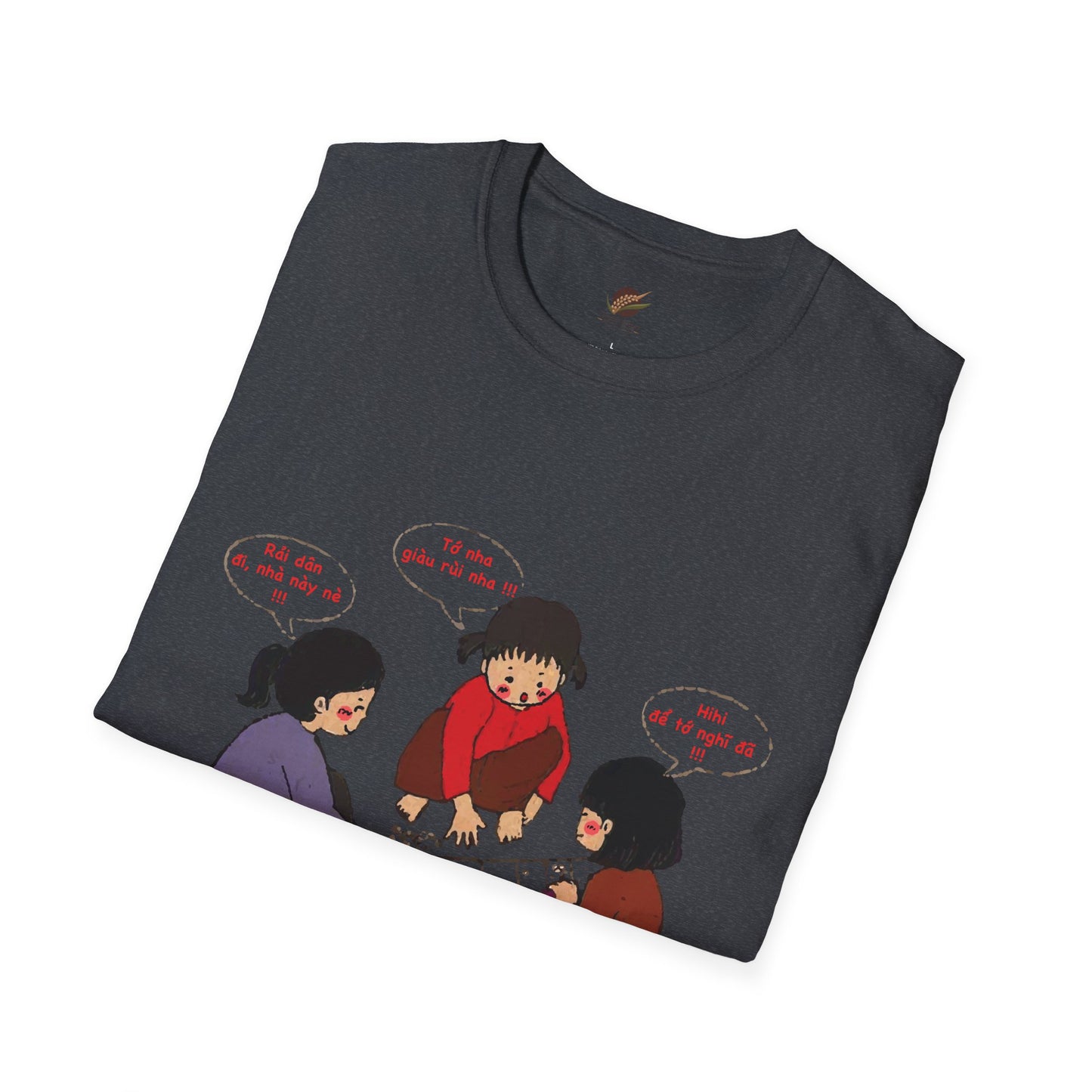 Unisex Softstyle Tee | "O An Quan" | Vietnamese Childhood Board Game Tee