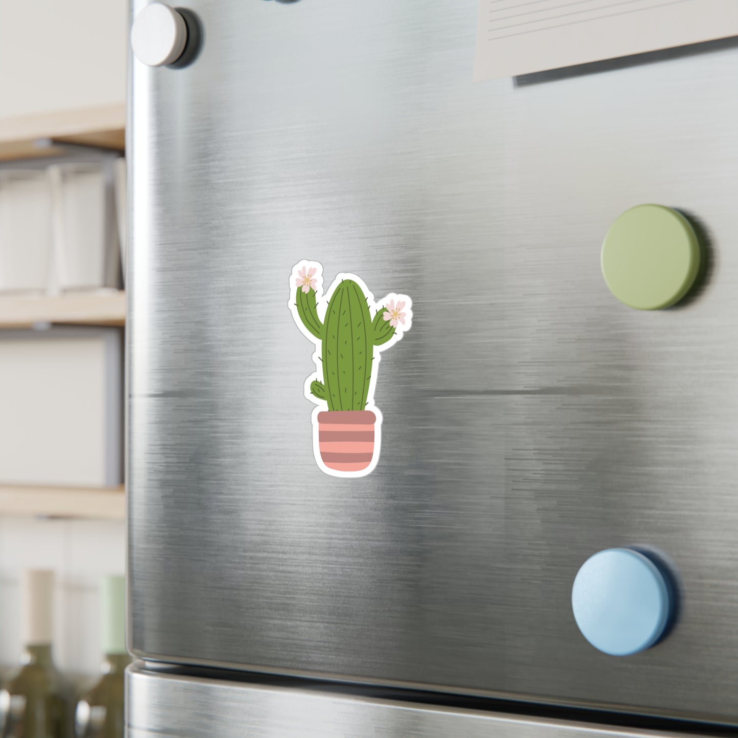 Cartoon Cactus Vinyl Sticker | Fun & Fresh for Everyday Vibes