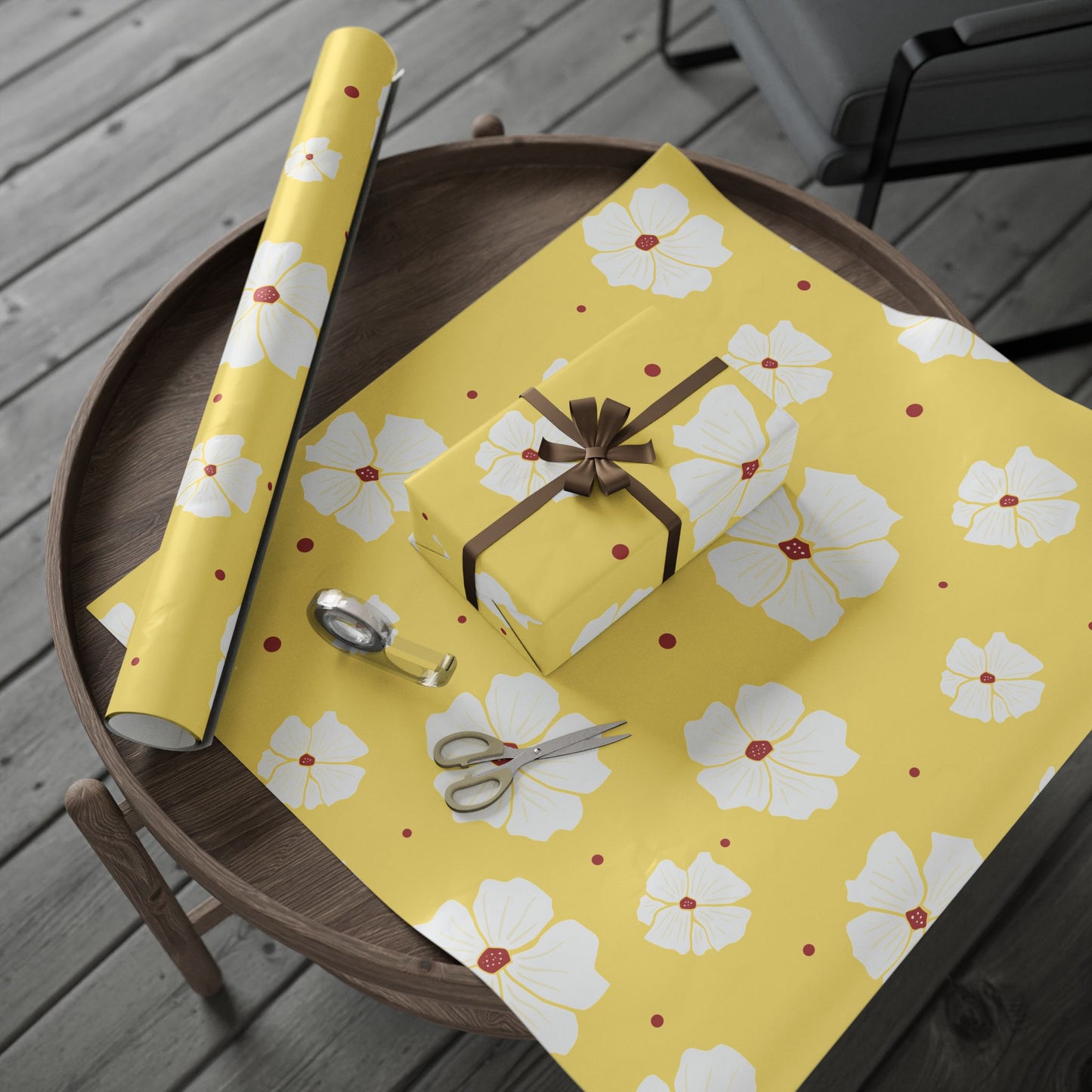 Luxury Bloom Wrapping Paper | Artistic Floral Elegance