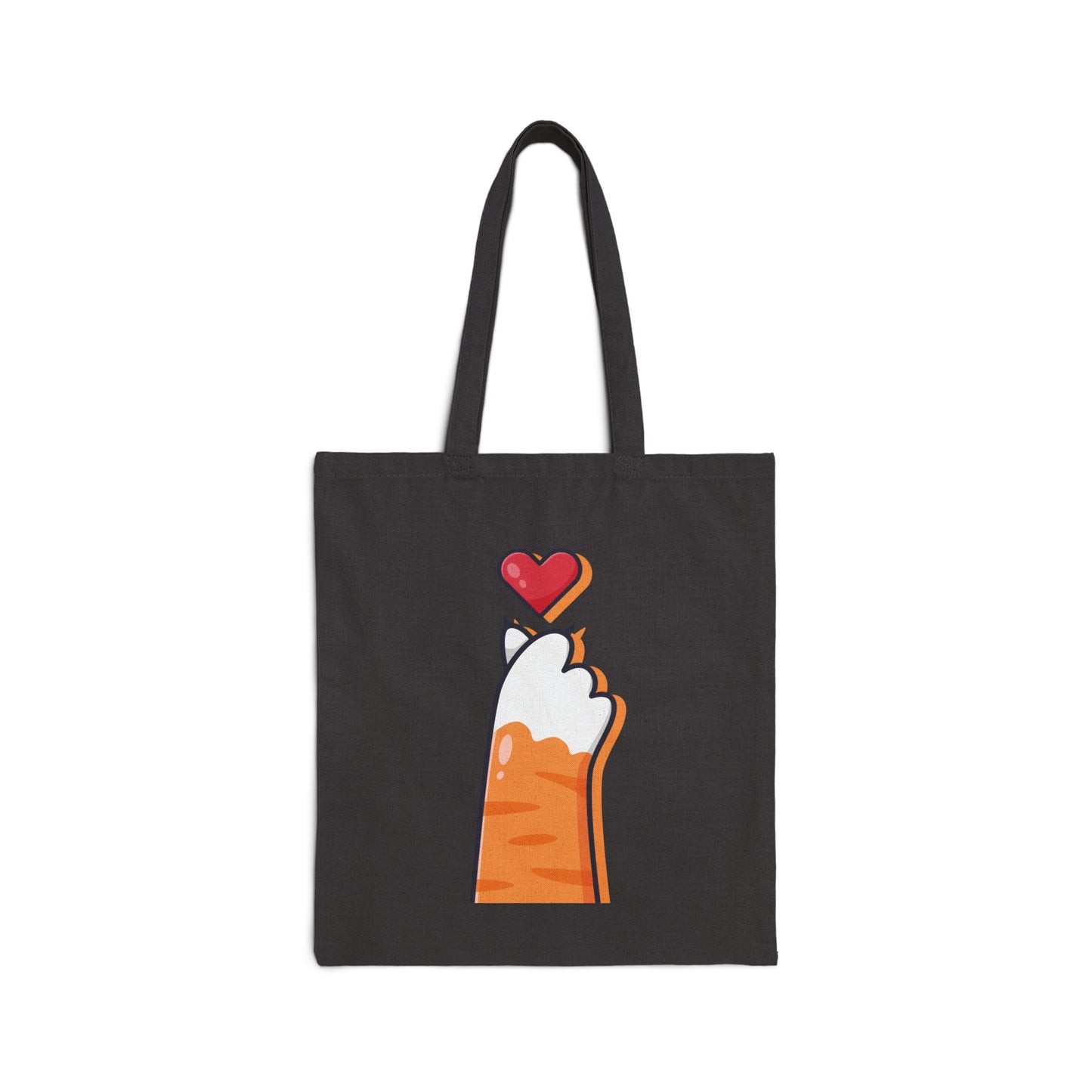 Cotton Canvas Tote Bag – Cat Paw of Love