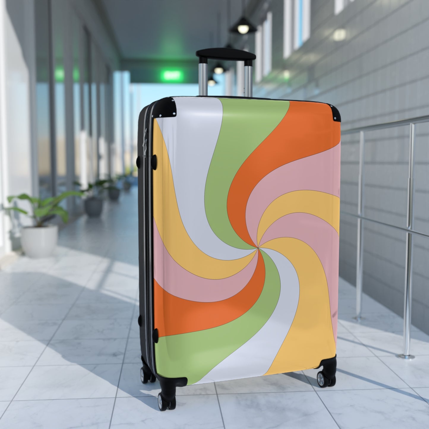 “Color Illusion” Designer Suitcase | Bold, Artistic & Travel-Ready