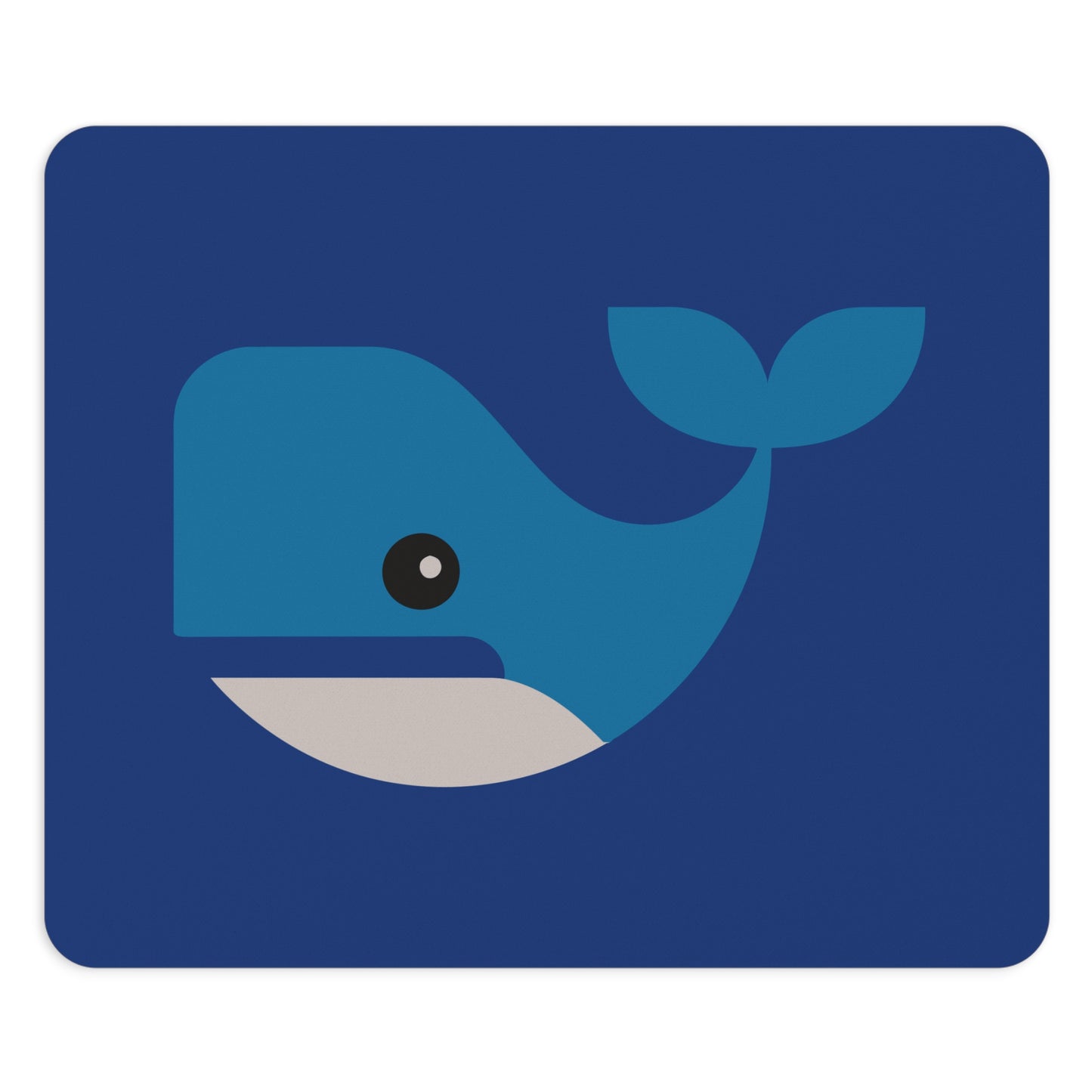 “Ocean Breath” Mouse Pad | Humpback Whale Minimalist Art