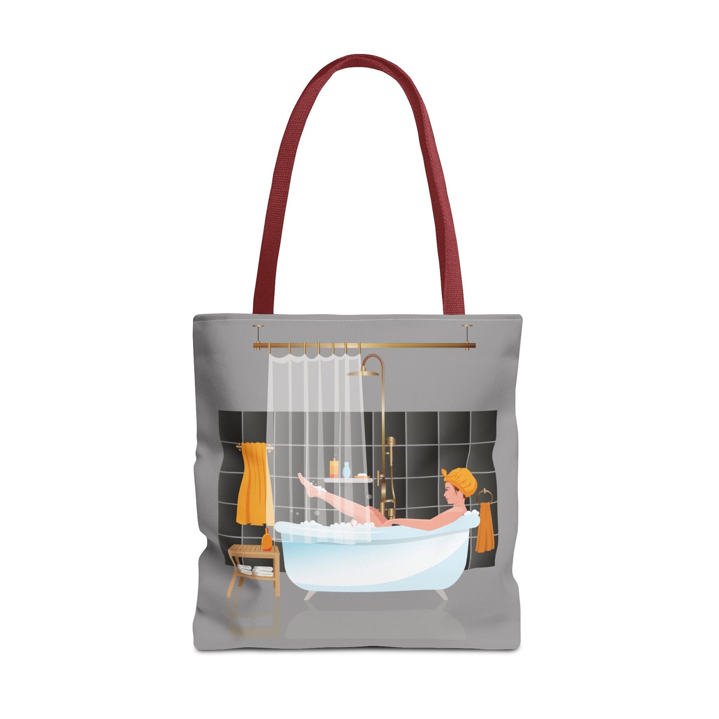Artistic Tote Bag | Girl in Bathtub | Relaxing & Stylish Accessory