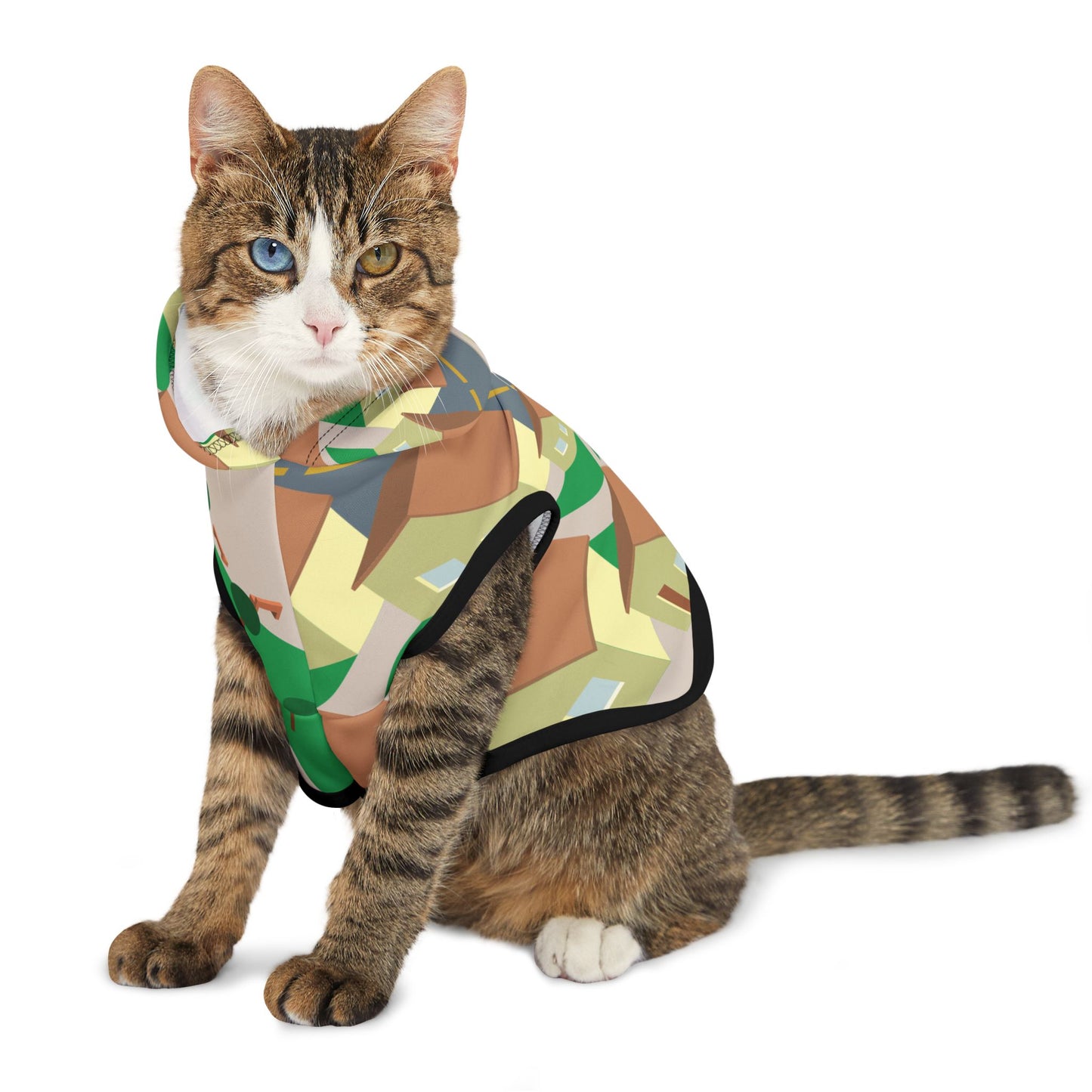 “Little Cityscape” Pet Hoodie | Urban Streetwear for Stylish Pets