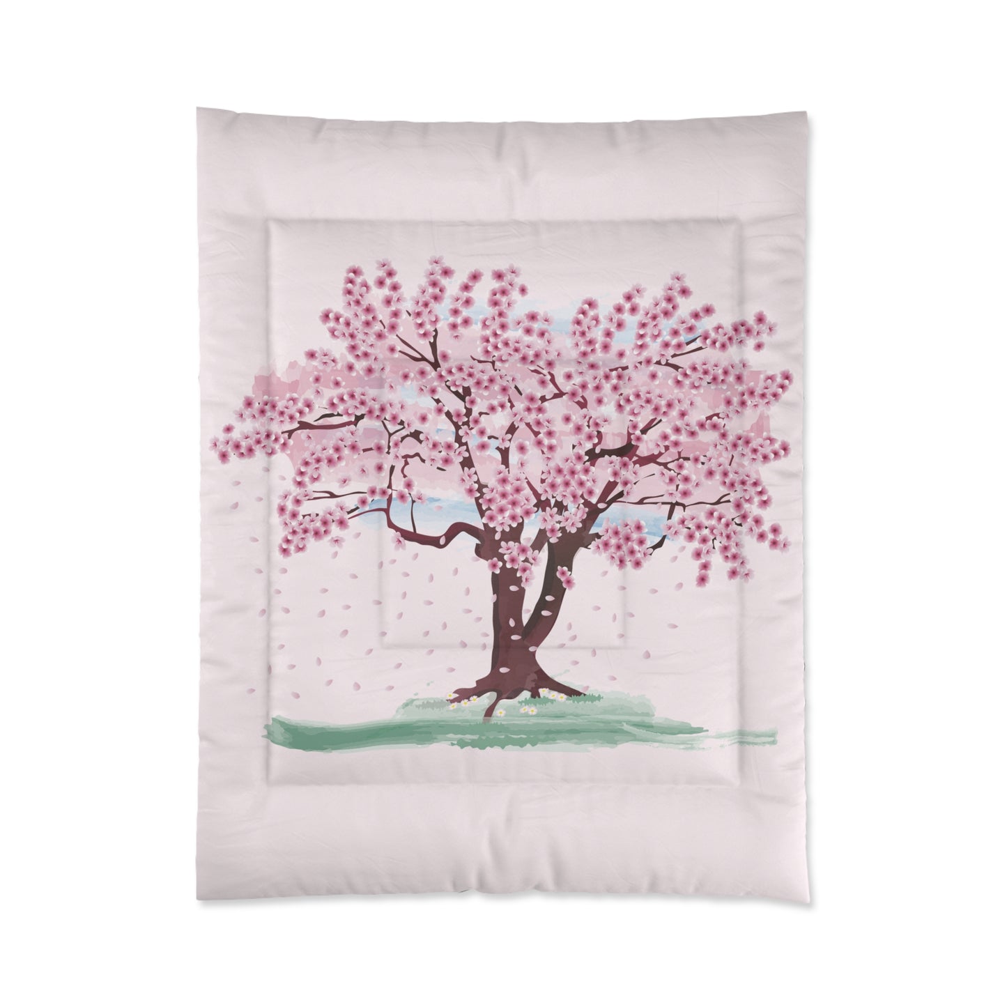 Spring Bloom | Comforter with Cherry Blossom Print