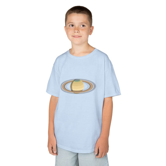 “Little Saturn” Kids Tee | A Planet-Sized Imagination