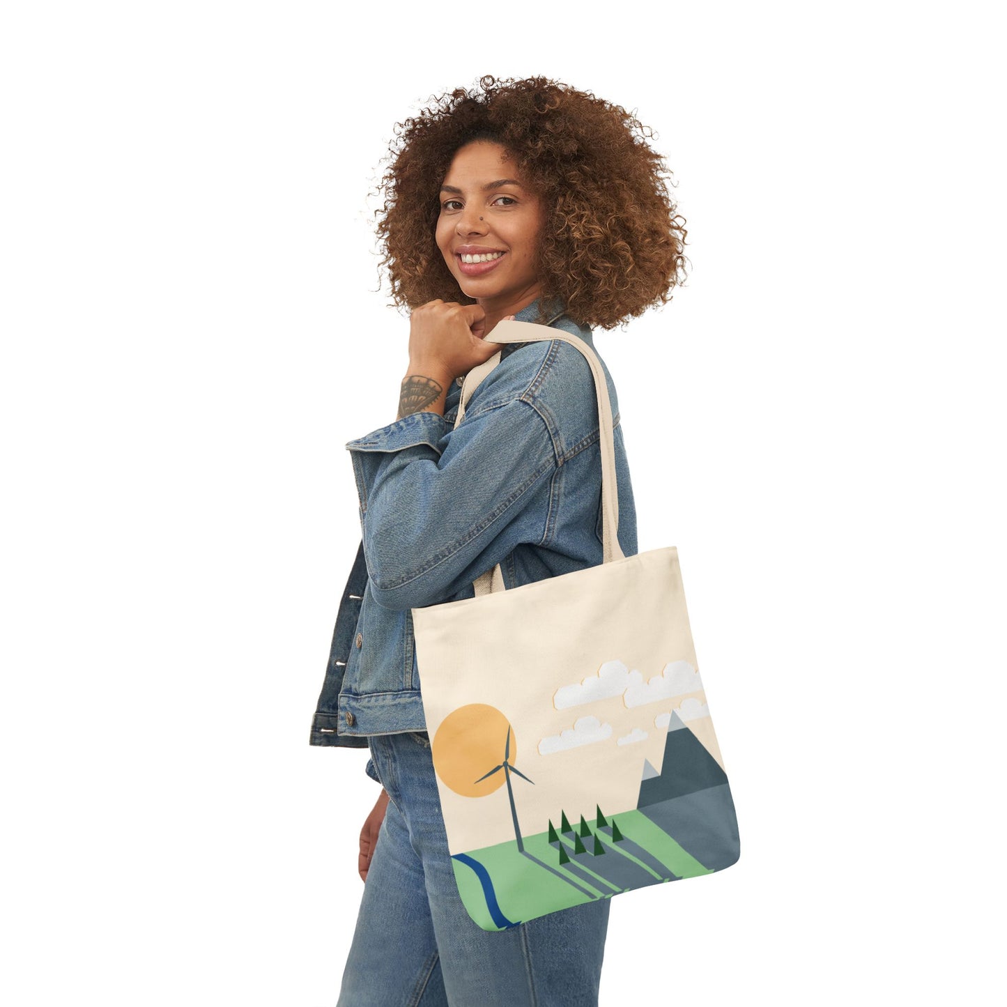 Canvas Tote Bag | Wind Energy Eco-Friendly Fashion