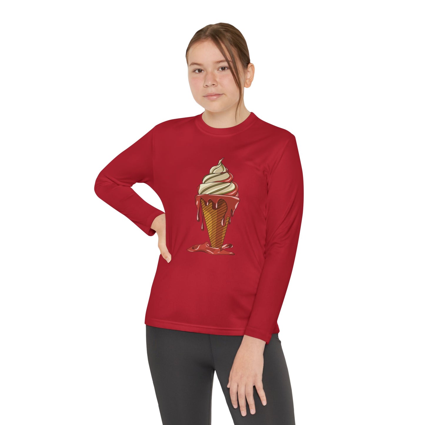Youth Long Sleeve Tee | Melting Ice Cream Fun